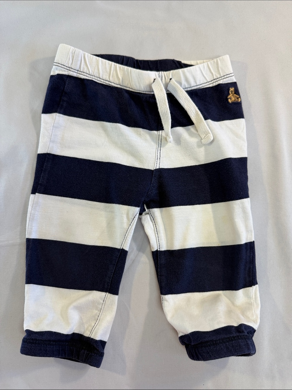 GAP Navy & White Striped Kids Joggers